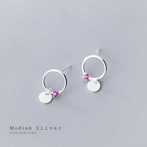 925 sterling silver round sequins red zircon stud earring for women geometric ear studs jewelry accessories 210707, Golden;silver
925 sterling silver round sequins red zircon stud earring for women geometric ear studs jewelry accessories 210707, Golden;silver