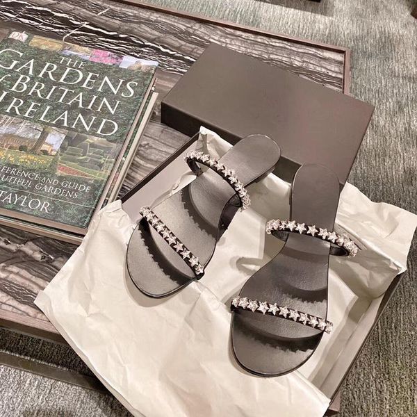 online celebrity with a word crystal stars sandals women 2021 flat fairy wind beach holiday and slippers, Black
online celebrity with a word crystal stars sandals women 2021 flat fairy wind beach holiday and slippers, Black