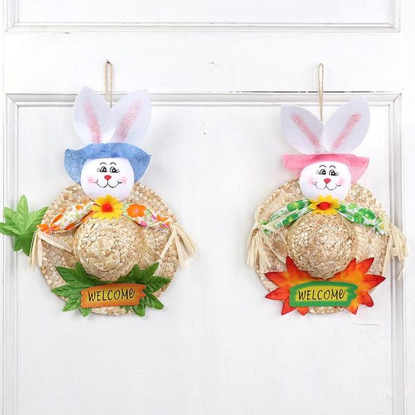 happy easter party cute straw hat door hanging wreath home wall window garden decor ornament accessory decoration
happy easter party cute straw hat door hanging wreath home wall window garden decor ornament accessory decoration