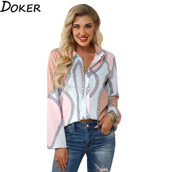 design women office blouse turn down collar long sleeve plus size clothes chain print shirt womens and blouses 220312, White
design women office blouse turn down collar long sleeve plus size clothes chain print shirt womens and blouses 220312, White
