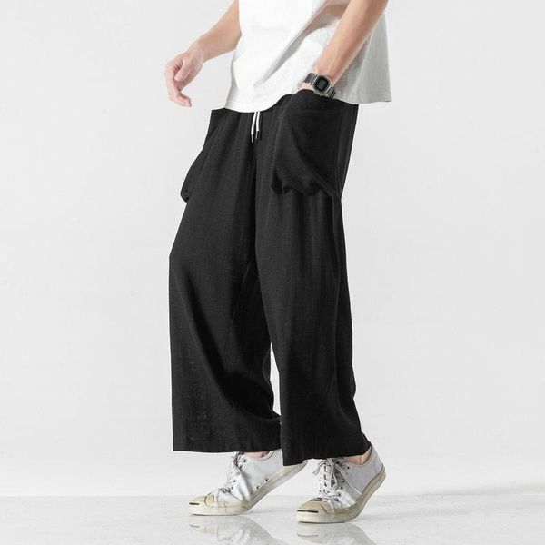 men's pants nice men cotton linen harem male trousers solid color jogging oversize big pocket casual 5xl, Black
men's pants nice men cotton linen harem male trousers solid color jogging oversize big pocket casual 5xl, Black