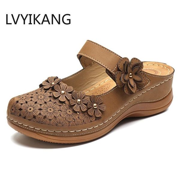 summer women sandals handmade ladies shoes slipper leather floral flats retro style woman, Black
summer women sandals handmade ladies shoes slipper leather floral flats retro style woman, Black