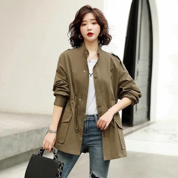 women's trench coats stand-up collar tooling windbreaker jacket women 2021 spring autumn outwear fashion waist jackets large size 4xl c, Tan;black
women's trench coats stand-up collar tooling windbreaker jacket women 2021 spring autumn outwear fashion waist jackets large size 4xl c, Tan;black