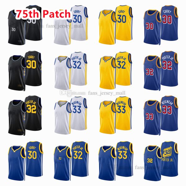 printed 75th patch city basketball jerseys stephen 30 curry james 33 wiseman otto 32 porter jersey color white blue black custom, Black;red
printed 75th patch city basketball jerseys stephen 30 curry james 33 wiseman otto 32 porter jersey color white blue black custom, Black;red