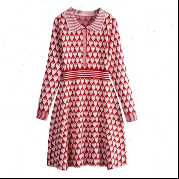 vintage red women dress knitting autumn turn down collar long sleeve fashion office, Black;gray
vintage red women dress knitting autumn turn down collar long sleeve fashion office, Black;gray