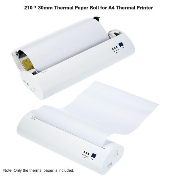 printers 10 roll a4 white blank thermal printing paper 210*30mm(8.3*1.2in) long lasting for 2 years/10 years
printers 10 roll a4 white blank thermal printing paper 210*30mm(8.3*1.2in) long lasting for 2 years/10 years