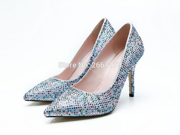 fashion women wedding heels colorful crystal pumps pointed toe high slipon diamonds stilettos bridal 2021 sandals, Black
fashion women wedding heels colorful crystal pumps pointed toe high slipon diamonds stilettos bridal 2021 sandals, Black