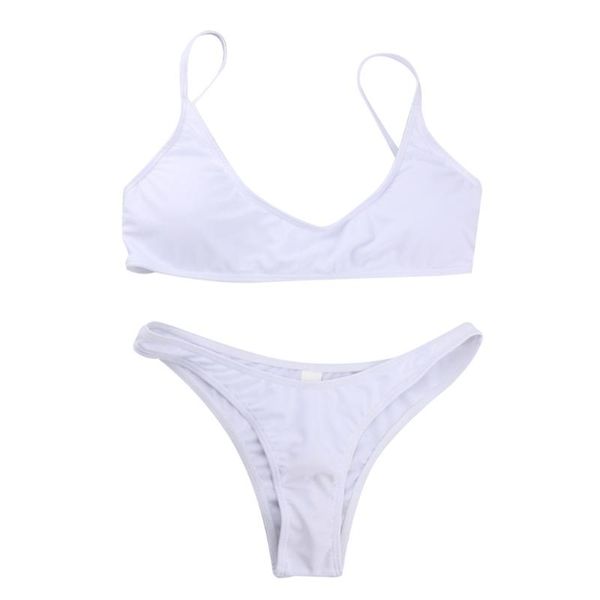 women's swimwear padded push up bathing suit brazilian swimsuit womens two piece bikini, White;black
women's swimwear padded push up bathing suit brazilian swimsuit womens two piece bikini, White;black