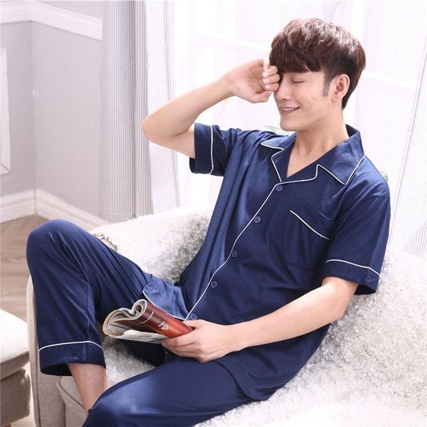 men's sleepwear 100% pajamas, soft and comfortable short sleeve family, spring summer, tfgl, Black;brown
men's sleepwear 100% pajamas, soft and comfortable short sleeve family, spring summer, tfgl, Black;brown