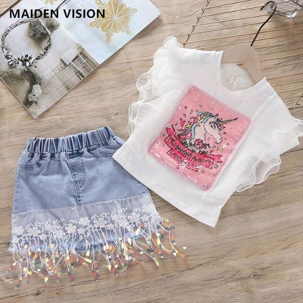 unicorn girls clothing sets summer baby girl casual suit kids clothes sequins lace t shirt denim skirt children 2 7yrs, White
unicorn girls clothing sets summer baby girl casual suit kids clothes sequins lace t shirt denim skirt children 2 7yrs, White