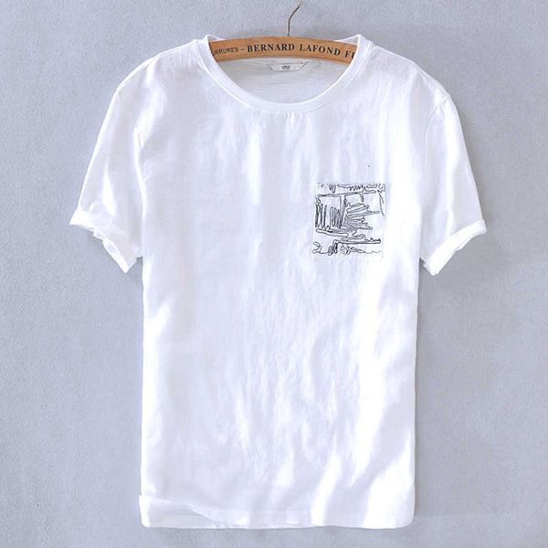 women's t-shirt novos vero linho-de manga curta t-shirt em torno do pescoo de algodo branco casual para homens moda camiseta z1rq, White
women's t-shirt novos vero linho-de manga curta t-shirt em torno do pescoo de algodo branco casual para homens moda camiseta z1rq, White