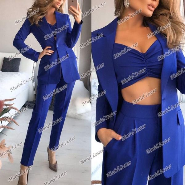 women's two piece pants tailleur femme royal blue/black suit women notched lapel jacket with slim fit mother of bride blazer+trousers l, White
women's two piece pants tailleur femme royal blue/black suit women notched lapel jacket with slim fit mother of bride blazer+trousers l, White