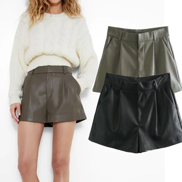 withered england style vintage leather high waist pu mom shorts women casual bermuda loose short feminino plus size women short, White;black
withered england style vintage leather high waist pu mom shorts women casual bermuda loose short feminino plus size women short, White;black
