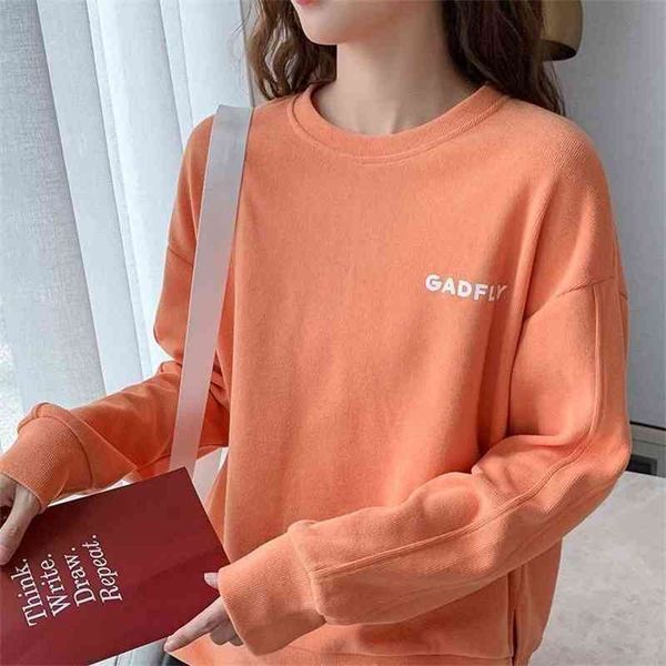 100% cotton thin sweater 2021 spring and autumn new round neck korean loose large women's long sleeved top, Black
100% cotton thin sweater 2021 spring and autumn new round neck korean loose large women's long sleeved top, Black