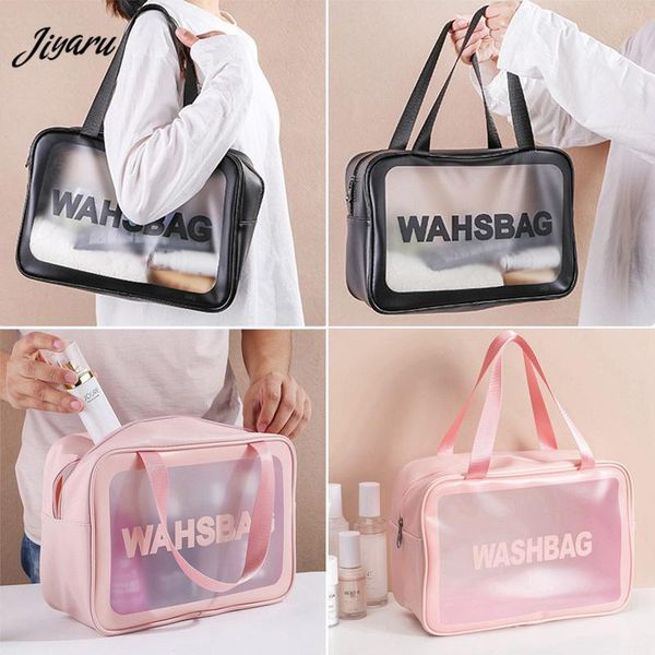 large capacity pvc transparent makeup bag women wash toiletry storage travel cosmetic female bags & cases
large capacity pvc transparent makeup bag women wash toiletry storage travel cosmetic female bags & cases