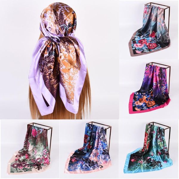 scarves women headband silk feeling flower printed square scarf bandanas multifunction polyester casual elegant 25#, Blue;gray
scarves women headband silk feeling flower printed square scarf bandanas multifunction polyester casual elegant 25#, Blue;gray
