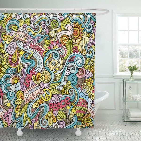 shower curtains peace cartoon doodles subject of hippie colorful love 60s curtain waterproof polyester fabric 60 x 72 inches with hooks
shower curtains peace cartoon doodles subject of hippie colorful love 60s curtain waterproof polyester fabric 60 x 72 inches with hooks