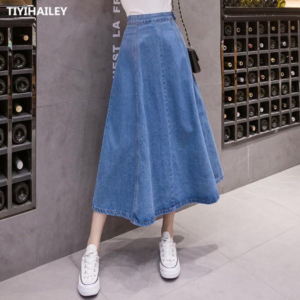 skirts tiyihailey fashion denim cotton plus size s-2xl long mid-calf casual women skirt spring and autumn a-line, Black
skirts tiyihailey fashion denim cotton plus size s-2xl long mid-calf casual women skirt spring and autumn a-line, Black