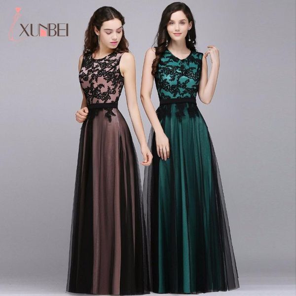 party dresses elegant crew neck lace long evening gowns tulle applique sash a line formal prom vestido de festa, White;black
party dresses elegant crew neck lace long evening gowns tulle applique sash a line formal prom vestido de festa, White;black