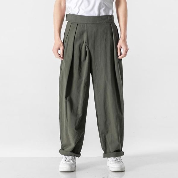 men's pants oversize men elastic waist cotton linen loose casual pant high harem trousers plus size m-5xl, Black
men's pants oversize men elastic waist cotton linen loose casual pant high harem trousers plus size m-5xl, Black
