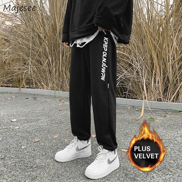 sweatpants winter letter printed women pants plus velvet simple daily loose trousers elastic waist male all match korean style ulzzang, Black
sweatpants winter letter printed women pants plus velvet simple daily loose trousers elastic waist male all match korean style ulzzang, Black