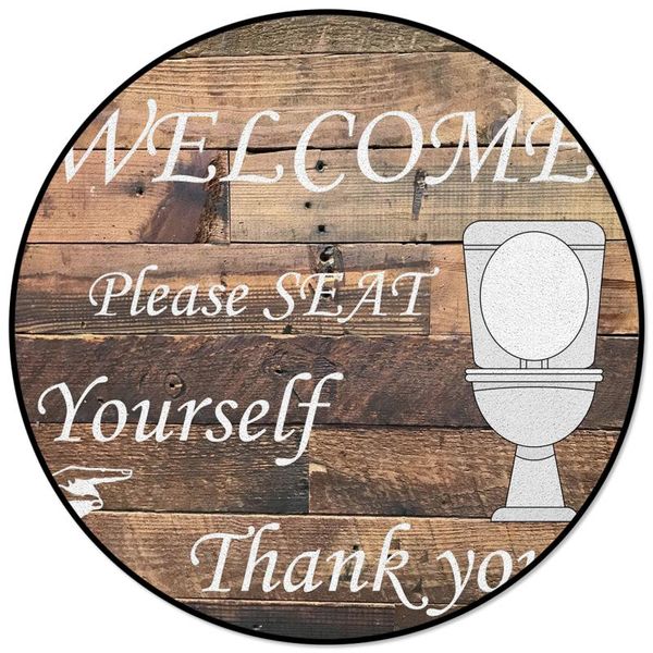 carpets toilet wood grain please seat yourself round rug for living room home decor kids children's bedroom area rugs mats 
carpets toilet wood grain please seat yourself round rug for living room home decor kids children's bedroom area rugs mats
