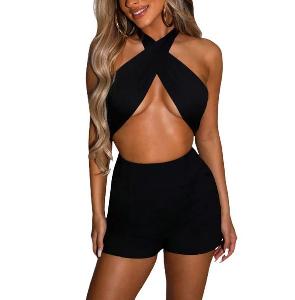 women's tanks & camis 2021 summer women halter vest hollow open chest design simple solid color cooling tie, White
women's tanks & camis 2021 summer women halter vest hollow open chest design simple solid color cooling tie, White