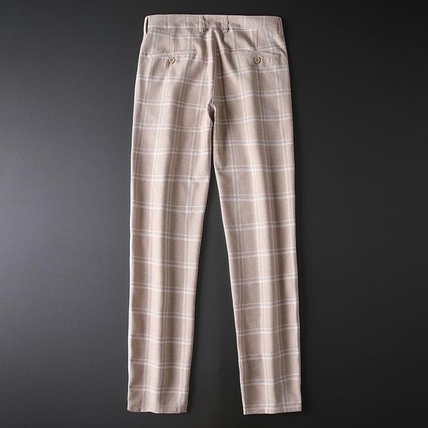 men's pants british style dress suit pant man 2021 plaid men designer gentlemen business casual work trousers, Black
men's pants british style dress suit pant man 2021 plaid men designer gentlemen business casual work trousers, Black