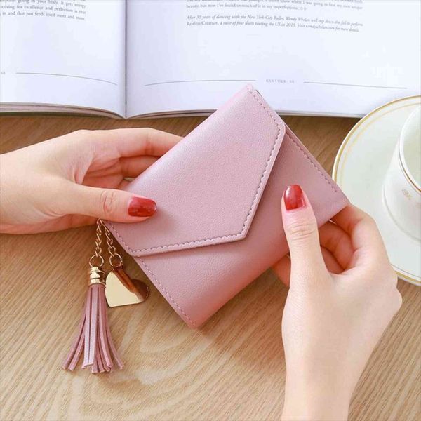 womens wallet cute student tassel pendant trend small fashion pu coin purse women ladies card bag for, Red;black
womens wallet cute student tassel pendant trend small fashion pu coin purse women ladies card bag for, Red;black