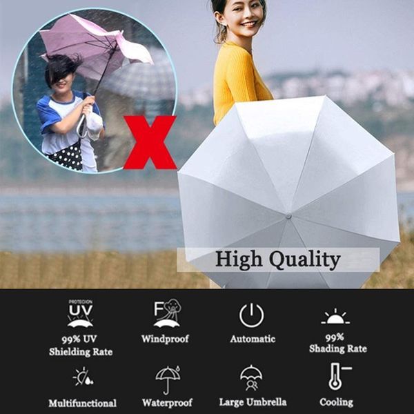 umbrellas 3 folding 8 bones sunshade umbrella waterproof anti-uv garden dustproof protective strong automatic
umbrellas 3 folding 8 bones sunshade umbrella waterproof anti-uv garden dustproof protective strong automatic