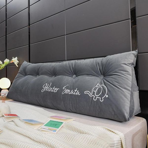 letter embroidered brushed bedside triangle big pillow, soft single and double back cushions as gifts for the family pillow
letter embroidered brushed bedside triangle big pillow, soft single and double back cushions as gifts for the family pillow