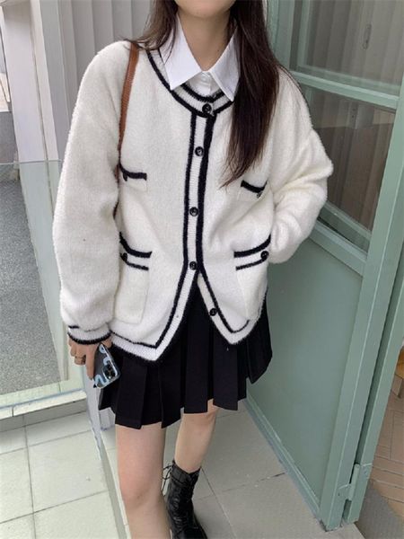 women's knits & tees fonely fairy winter knitted cardigan women loose vintage sweater casual long sleeved outerwear jacket femme, White
women's knits & tees fonely fairy winter knitted cardigan women loose vintage sweater casual long sleeved outerwear jacket femme, White