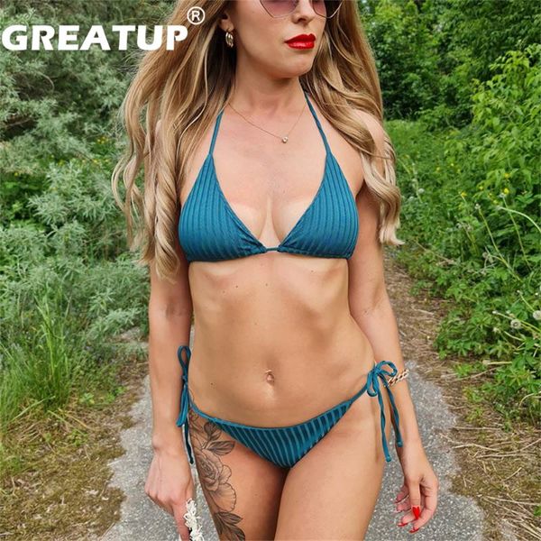 women's swimwear greatup swimsuits biquini set micro bandage beachwear halter low waist push up thong bathing suit summer, White;black
women's swimwear greatup swimsuits biquini set micro bandage beachwear halter low waist push up thong bathing suit summer, White;black