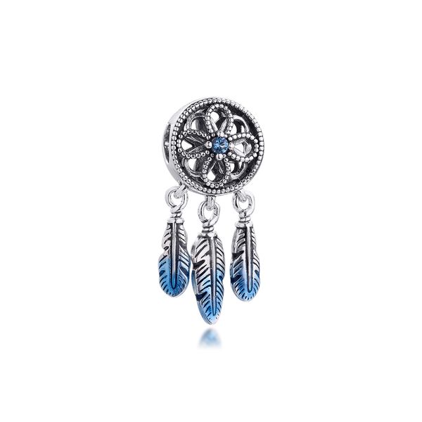 sterling silver jewelry blue dreamcatcher charm fits beaded snake chain bracelets woman diy beads for make up wholesale, Black
sterling silver jewelry blue dreamcatcher charm fits beaded snake chain bracelets woman diy beads for make up wholesale, Black