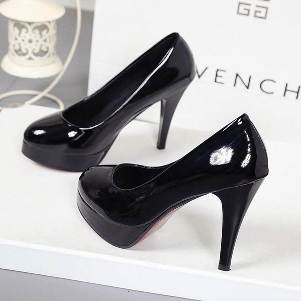 dress shoes 2021 women's high heels round toe patent leather waterproof platform stiletto women fashion wedding bride, Black
dress shoes 2021 women's high heels round toe patent leather waterproof platform stiletto women fashion wedding bride, Black