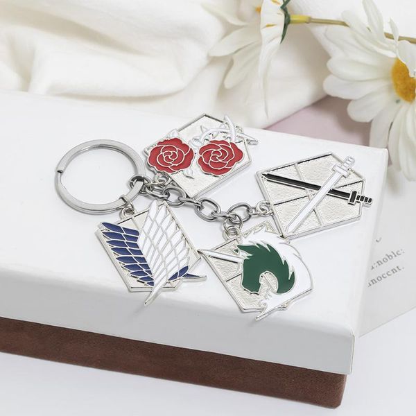 keychains attack on titan anime keychain trainee survey corps military garrison regiment logo pendant key chain car keyring jewelry, Silver
keychains attack on titan anime keychain trainee survey corps military garrison regiment logo pendant key chain car keyring jewelry, Silver