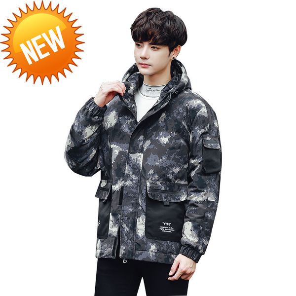 winter jacket men fashion camouflage style thick warm parkas fur white duck down coats casual man waterproof jackets, Black
winter jacket men fashion camouflage style thick warm parkas fur white duck down coats casual man waterproof jackets, Black