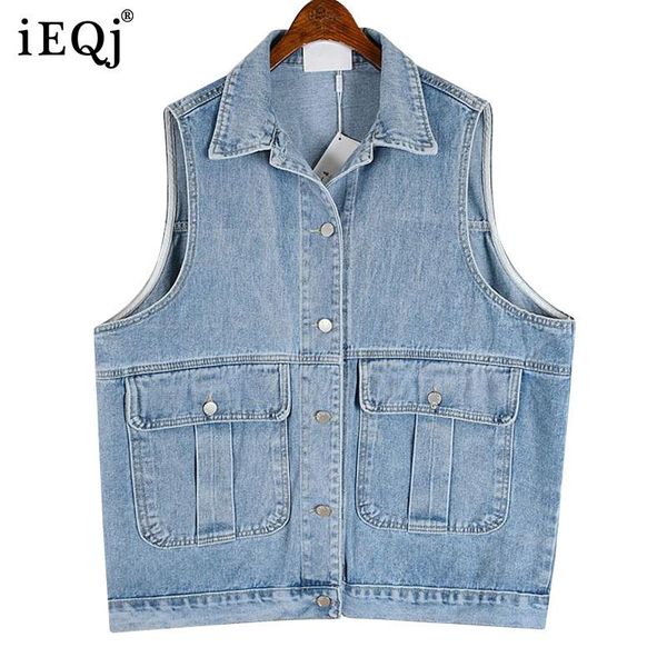 women's vests ieqj blue fashion casual cowboy vest female autumn student loose outer sleeveless waistcoat jacket 3f1869, Black;white
women's vests ieqj blue fashion casual cowboy vest female autumn student loose outer sleeveless waistcoat jacket 3f1869, Black;white
