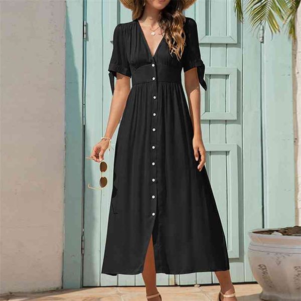 fashion button v-neck midi long elegant dress for womens high-waisted cuff lace-up bohemian a-line dress party vestidos 210508, Black;gray
fashion button v-neck midi long elegant dress for womens high-waisted cuff lace-up bohemian a-line dress party vestidos 210508, Black;gray