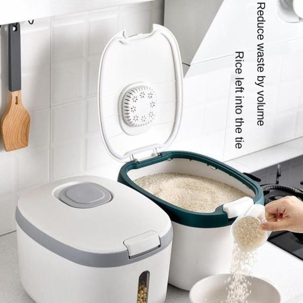 storage bottles & jars 5kg 10kg large capacity kitchen rice box insect-proof moisture-proof sealed bucket household container
storage bottles & jars 5kg 10kg large capacity kitchen rice box insect-proof moisture-proof sealed bucket household container