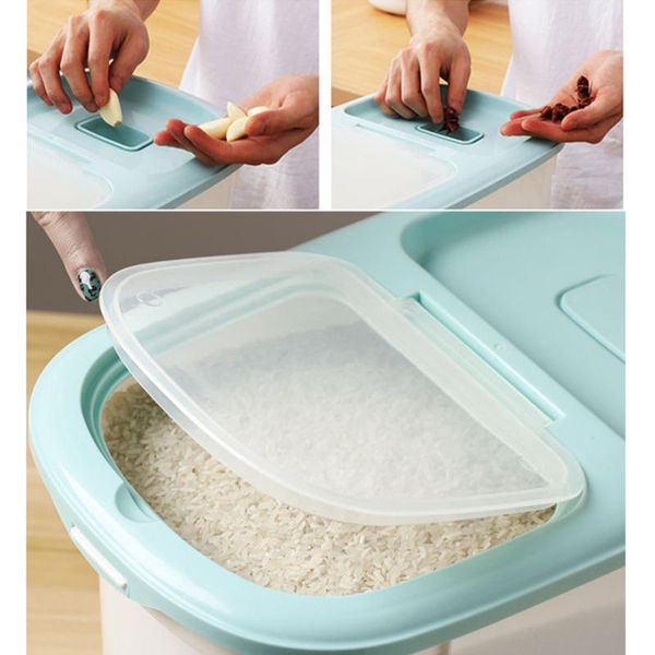 storage bottles & jars 15kg large multifunctional rice bucket kitchen insect-proof sealed grain bin moisture-proof cylinder kitche
storage bottles & jars 15kg large multifunctional rice bucket kitchen insect-proof sealed grain bin moisture-proof cylinder kitche