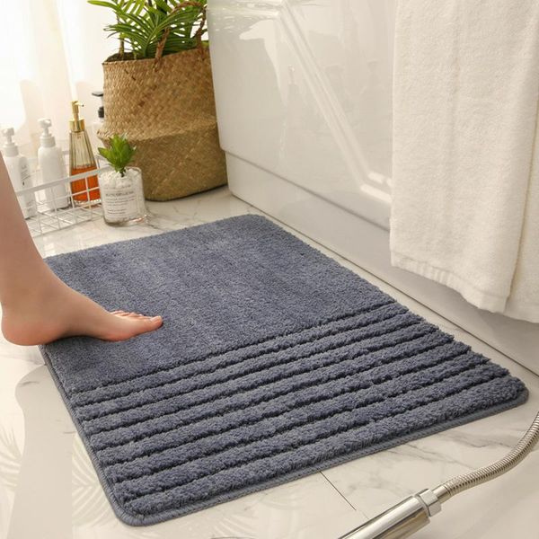 thickened simple high and low velvet entrance door mat non-slip bathroom horizontal stripes bath mats
thickened simple high and low velvet entrance door mat non-slip bathroom horizontal stripes bath mats