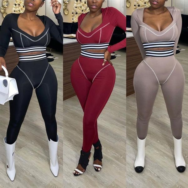 women's tracksuits 2021 woman suit fashion est v-neck sport striped, Gray
women's tracksuits 2021 woman suit fashion est v-neck sport striped, Gray