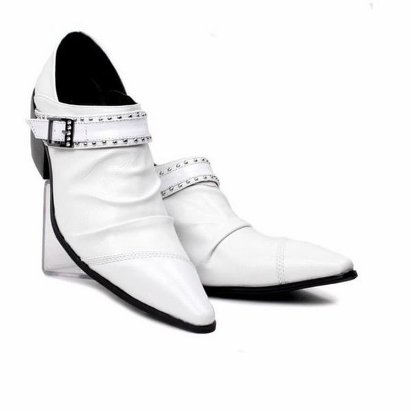 dress shoes 2021 genuine leather men business casual for classical thick high heels rivets buckle, Black
dress shoes 2021 genuine leather men business casual for classical thick high heels rivets buckle, Black