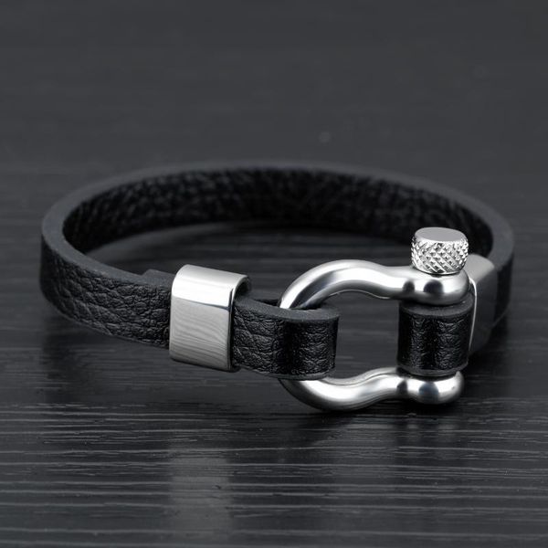 charm bracelets 2021 punk style men's jewelry silver stainless steel geometric shape accessory bracelet black leather simple & bangles, Golden;silver
charm bracelets 2021 punk style men's jewelry silver stainless steel geometric shape accessory bracelet black leather simple & bangles, Golden;silver