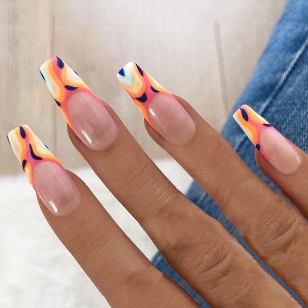 false nails 24pcs leopard nail patch french style glue type removable long paragraph manicure save time fake, Red;gold
false nails 24pcs leopard nail patch french style glue type removable long paragraph manicure save time fake, Red;gold