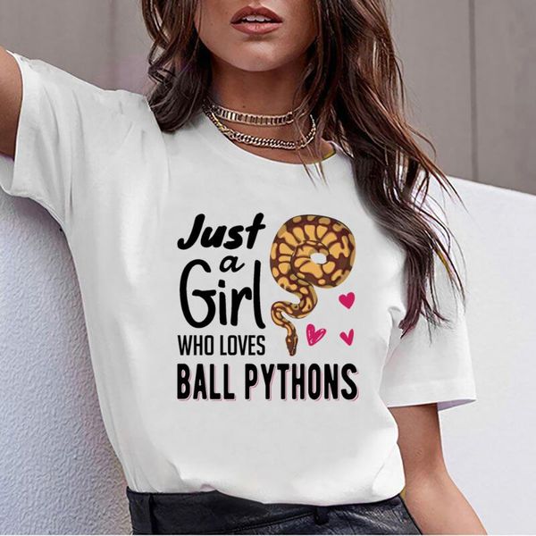 women's t-shirt t shirt women just a girl who loves ball python snake woman design black print female tshirt, White
women's t-shirt t shirt women just a girl who loves ball python snake woman design black print female tshirt, White