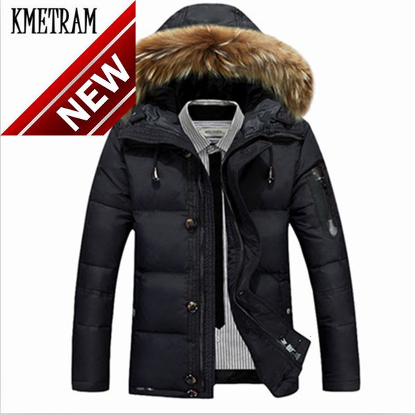 kmetram 2021 new thick down jacket men warm with fur collar men's parka pluma hombre plus size winter hh331, Black
kmetram 2021 new thick down jacket men warm with fur collar men's parka pluma hombre plus size winter hh331, Black