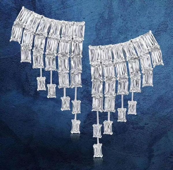 dangle & chandelier trendy geometry full mirco paved micro zirconia women bridal dress wedding everyday drop earring fashion jewelry e7700, Silver
dangle & chandelier trendy geometry full mirco paved micro zirconia women bridal dress wedding everyday drop earring fashion jewelry e7700, Silver