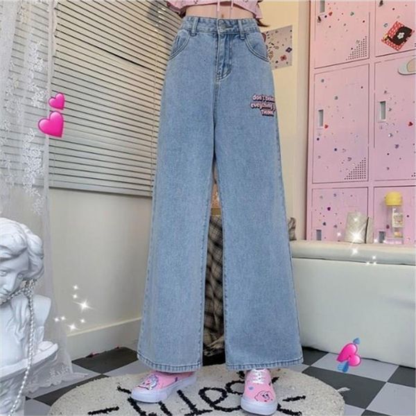 japanese spring cowboy wide leg women jeans demin pants love embroidery loose wild vintage straight student streetwear, Blue
japanese spring cowboy wide leg women jeans demin pants love embroidery loose wild vintage straight student streetwear, Blue
